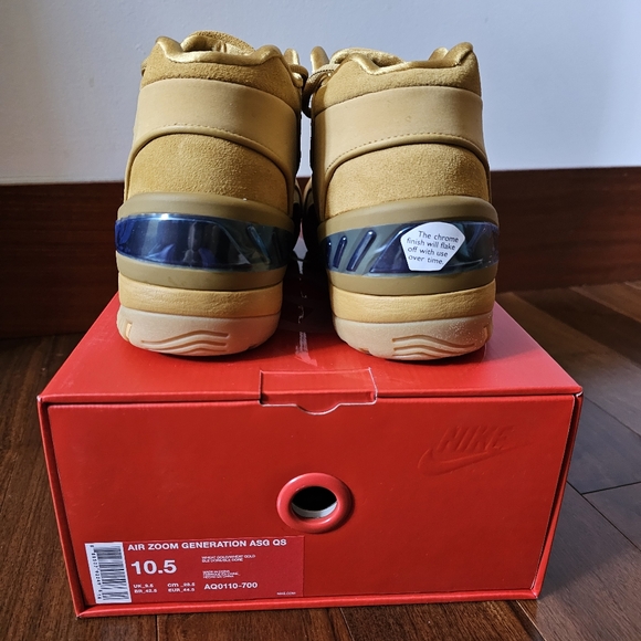 Nike Air Zoom Generation ASG wheat mens 10.5 - Picture 4 of 4